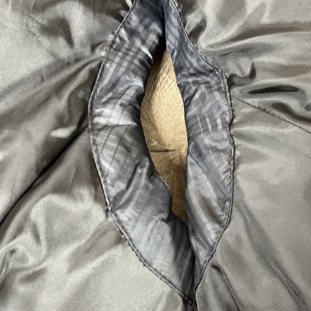 Eddie Bauer Vest Womens Med EB650 Black Goose Down Quilted Puffer Zip Pockets - Picture 15 of 16